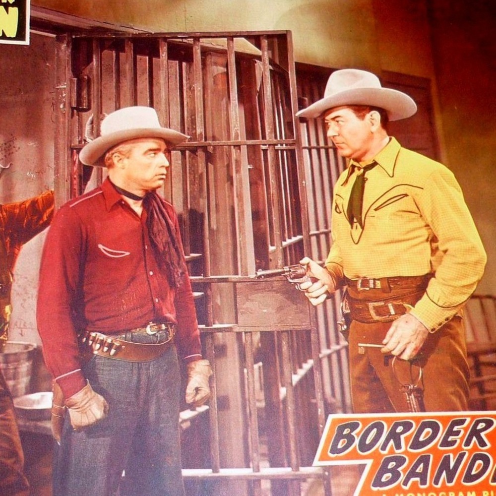 Vintage 1946 Border Bandits Lobby Card Johnny Mack Brown Monogram Western Movie